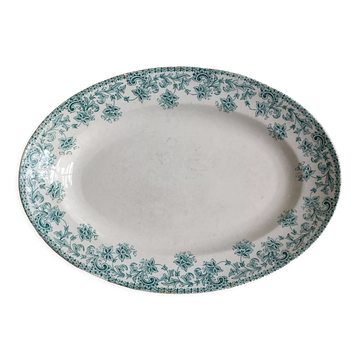 Plat ovale terre de fer Saint Amand
