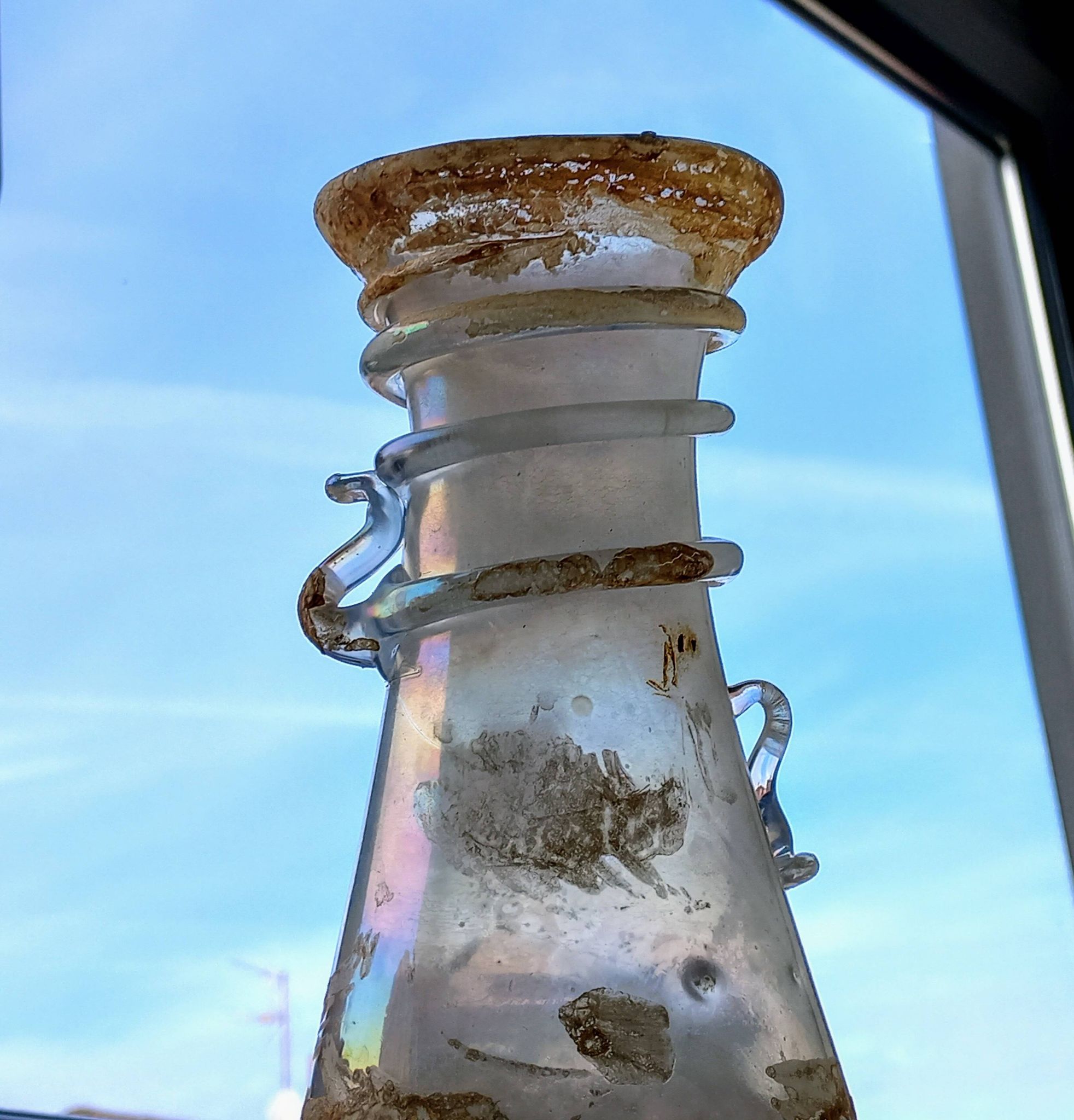 Scavo crystal italian vase