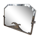 Mirror art deco bronze silver  77x50cm
