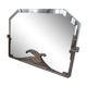 Mirror art deco bronze silver  77x50cm