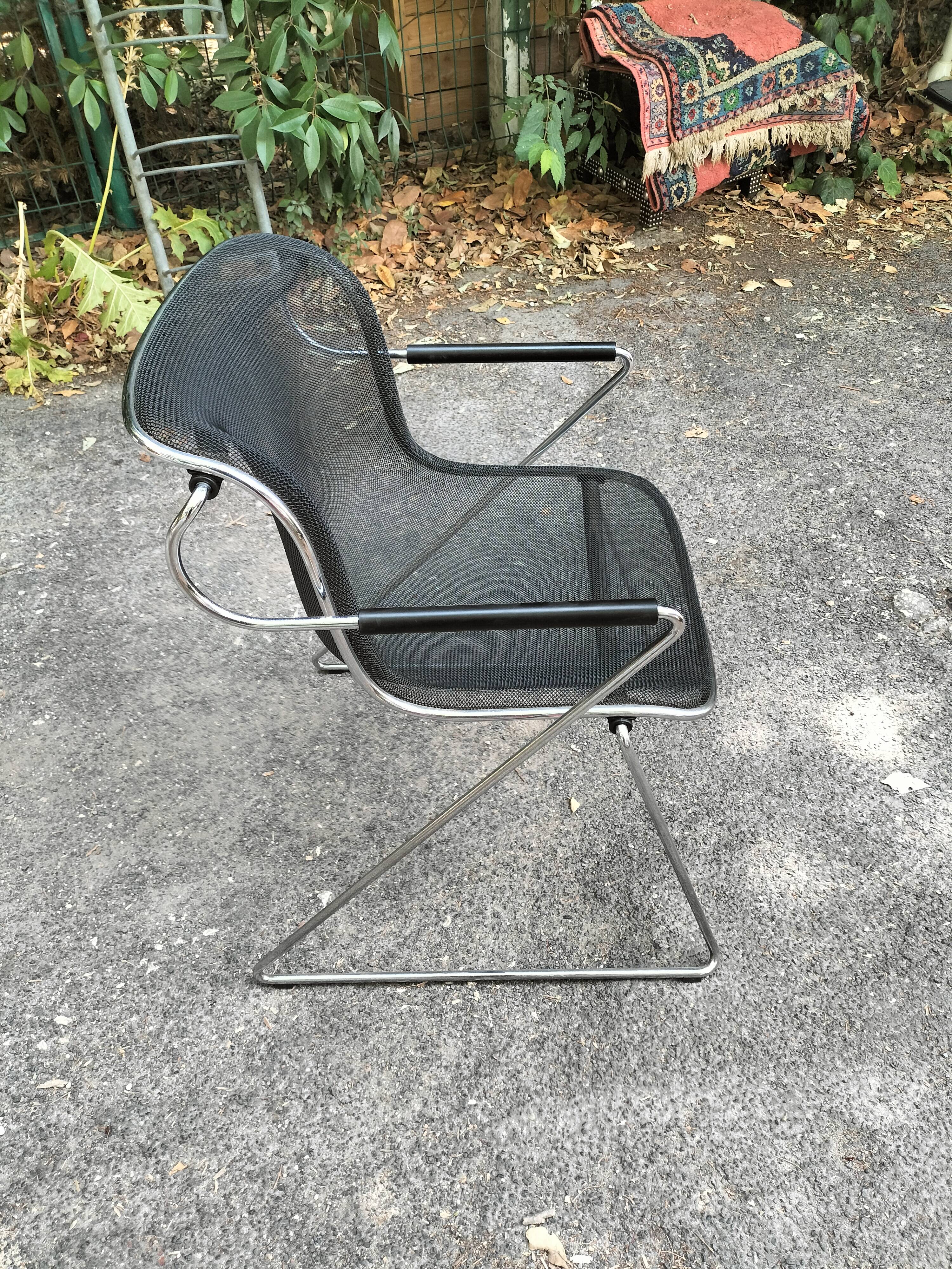 Armchair model "Penelope" by Charles Pollock, Castelli edition