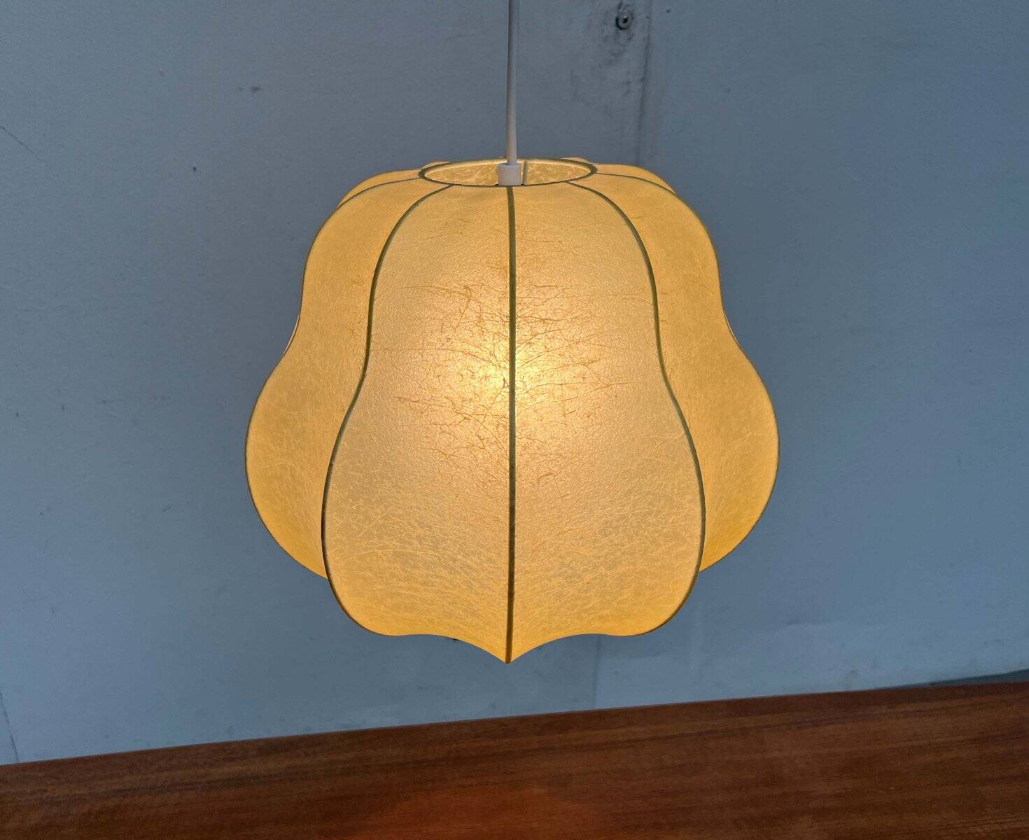 Suspension Cocoon Mid-Century Modern by Friedel Wauer for Goldkant Leuchten, 1960s