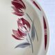 Antique shallow dish Badonviller tulip decoration