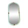 Italian Mirror in Green Water Torchon Torciglione Murano Glass by Simoeng