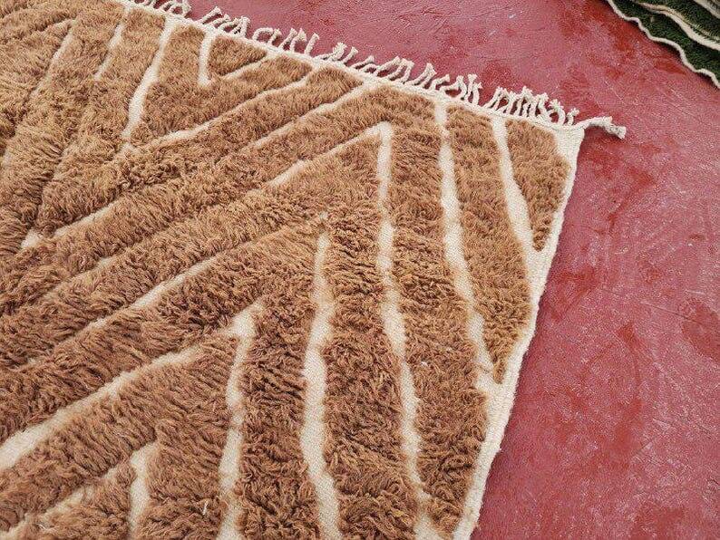 Traditional handmade beni ourain rug size 150 x 250 cm