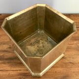 Massive brass pot cover
