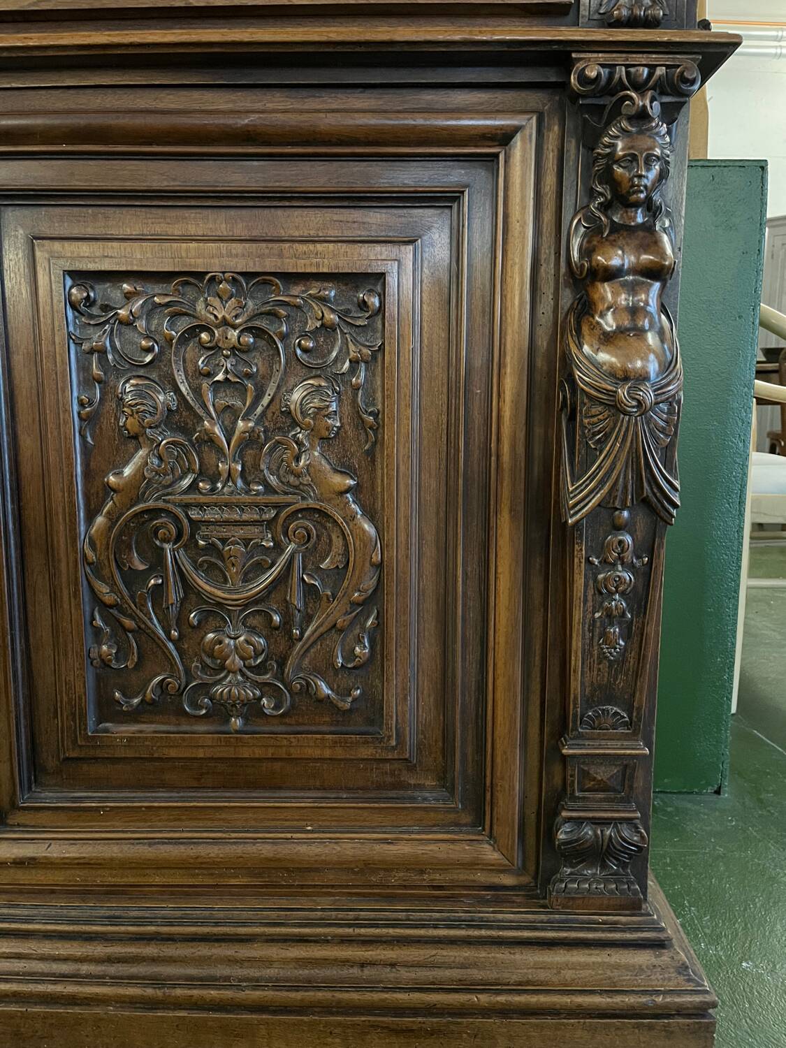 Pair of glass-fronted library cabinets