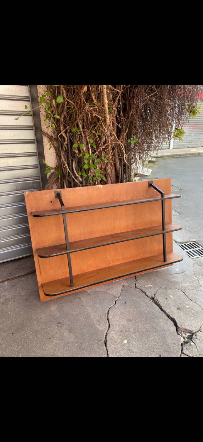 Wood and iron shelf