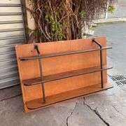 Wood and iron shelf