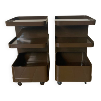 Vintage 70s serving trolleys