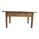 Table basse de ferme en bois brut pin et chêne