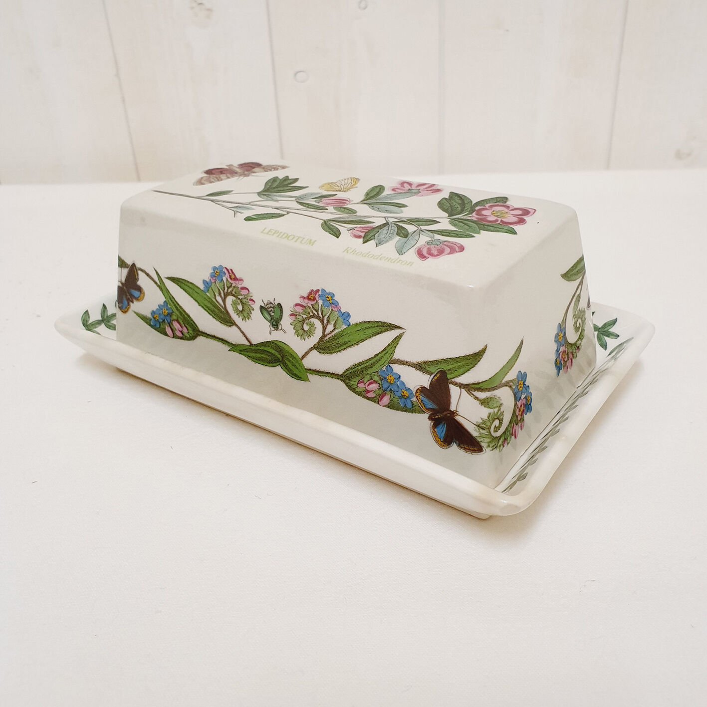 English ceramic butter dish