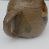 Ceramic pitcher zoomorphic owl signed