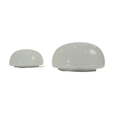 Vintage opaline ceiling lamp pair