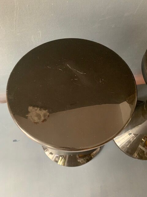 Vintage black tamtam stools