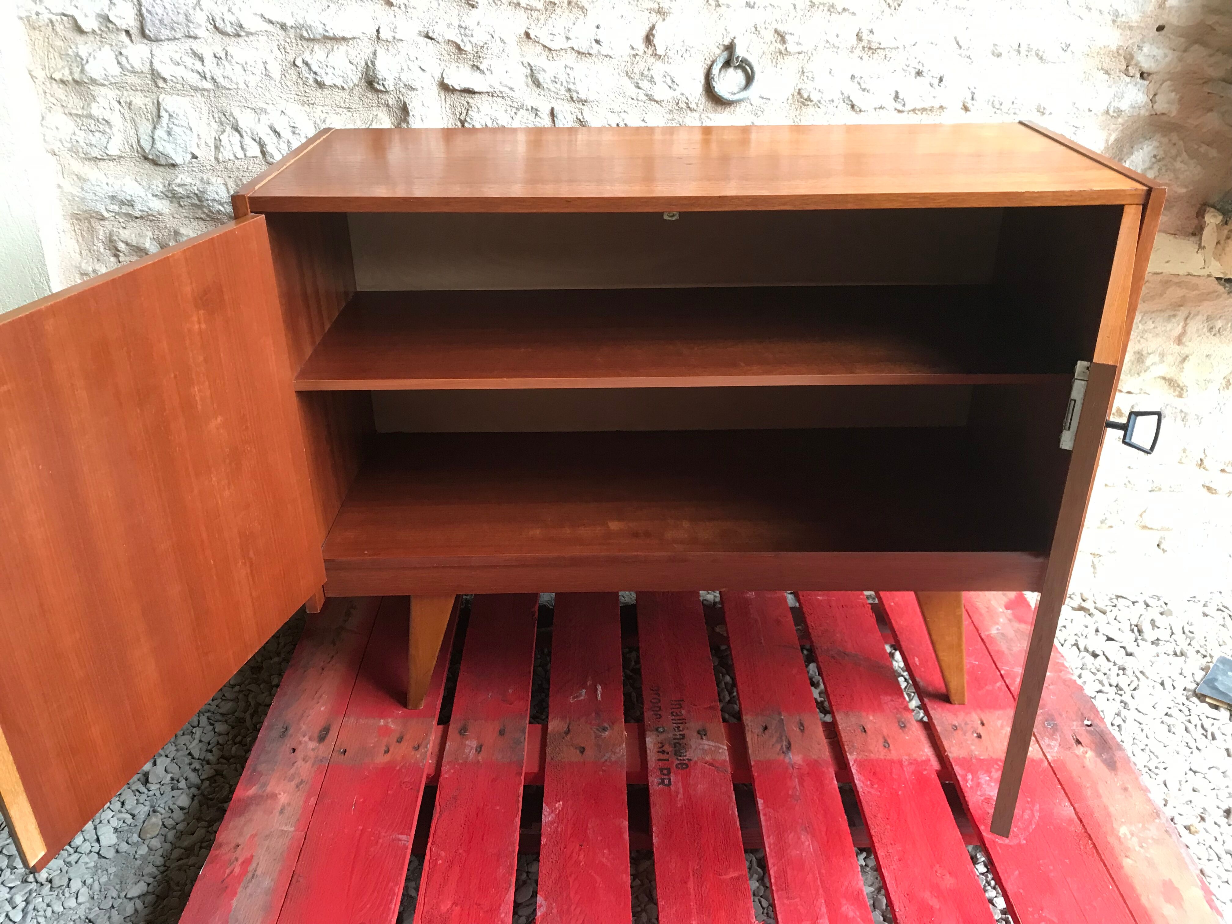 Vintage sideboard feet compass 1960's