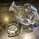 Carafe art deco en verre avec bouchon