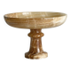 Onyx marbled pedestal bowl