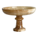 Onyx marbled pedestal bowl