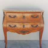 Louis XV chest of drawers in rosewood marquetry