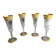 St Louis crystal champagne flutes