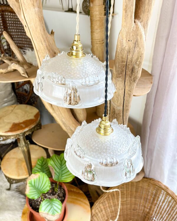 Baladeuse globe vintage en verre ezan personnalisable