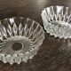 Set of two glass bowls