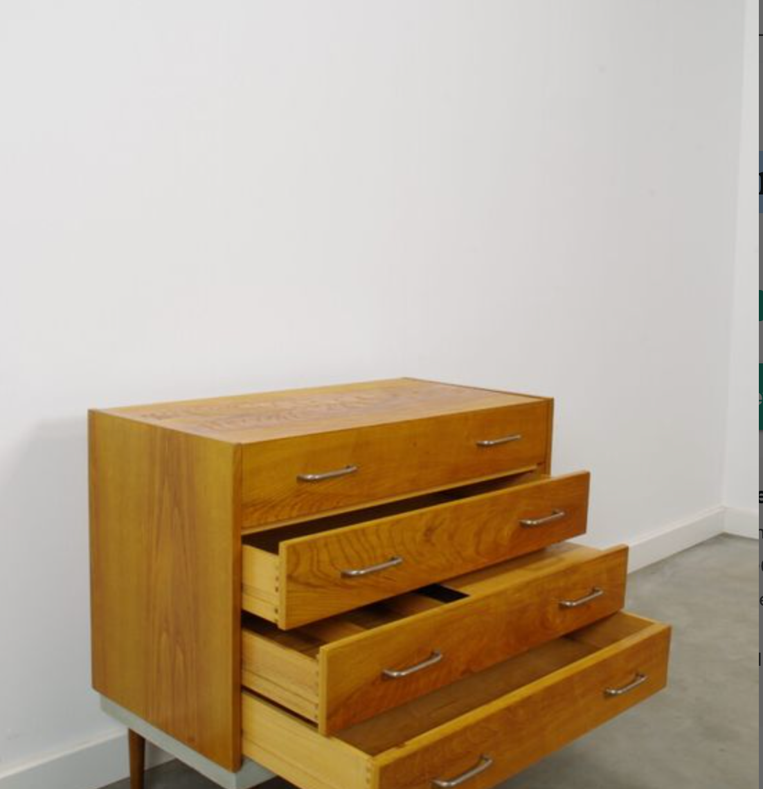 Vintage jewelry cabinet with mirror