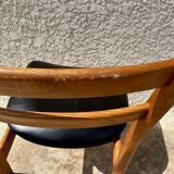 Set of 4 Scandinavian style teak chairs