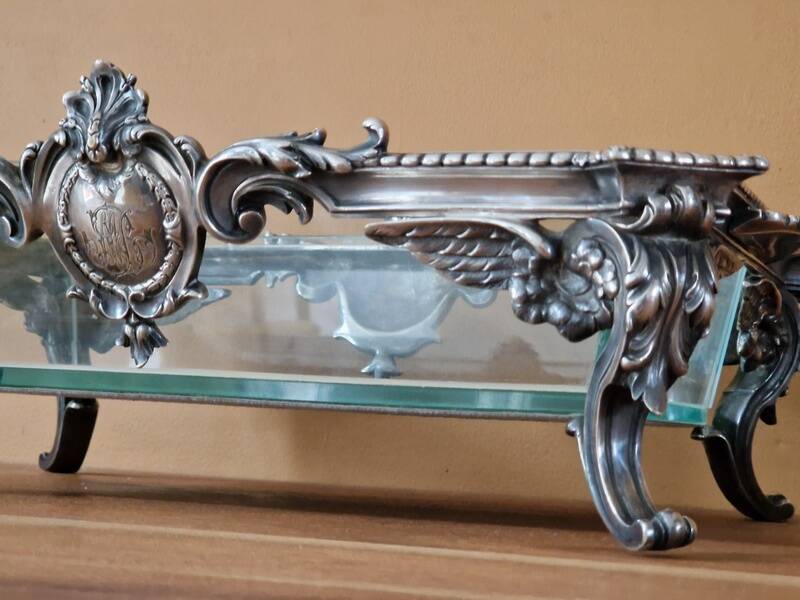 Christofle - Centrepiece or planter - In silvered bronze