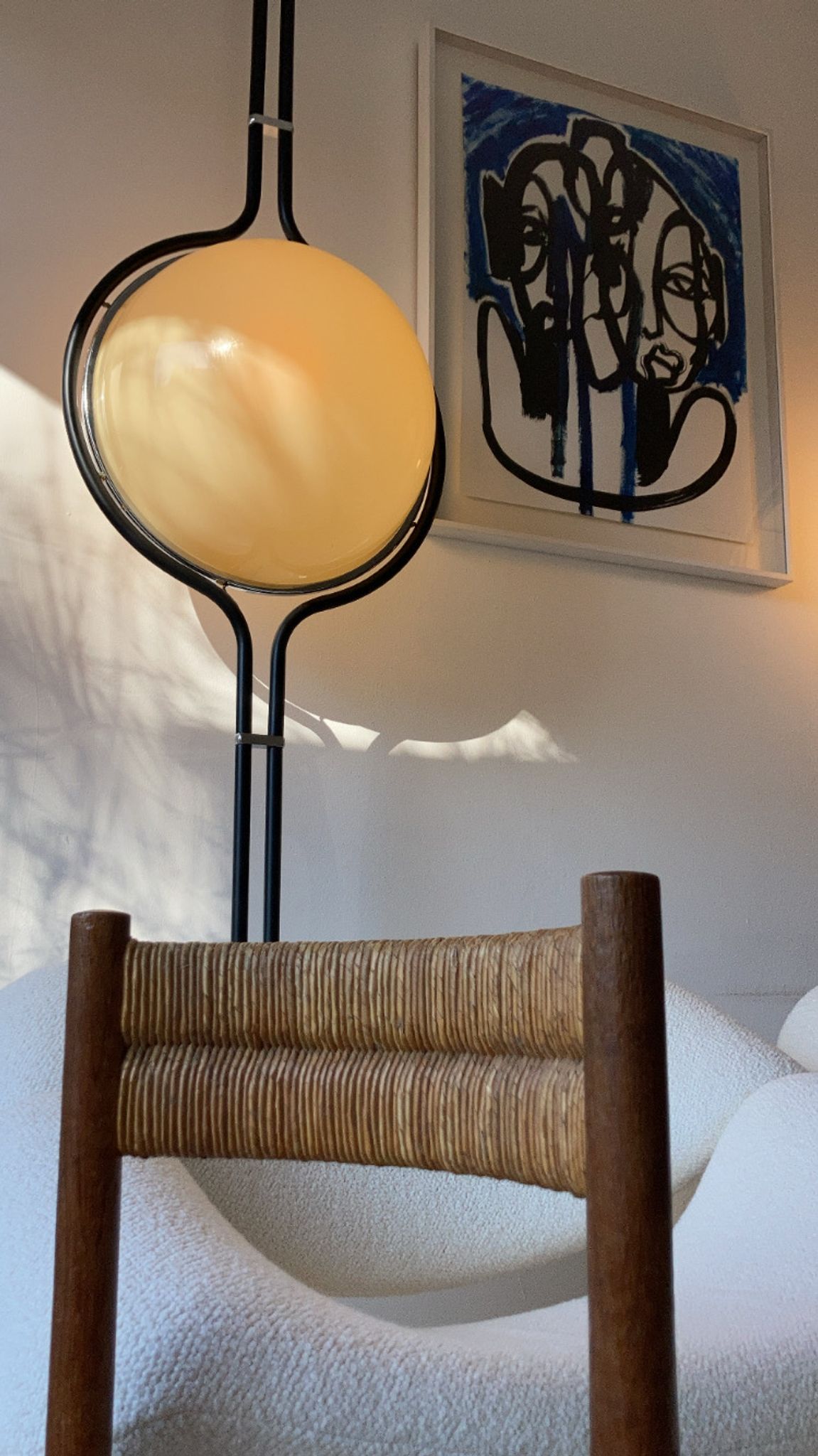 Pair chair child straw design 1950/1960