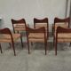 Set of 6 scandinavian chairs Niels Möller O