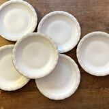 6 assiettes plates en porcelaine de Limoges signé P.Dessagne en très bon ét