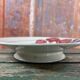 Plate on vintage heel dessert dish Rose Red