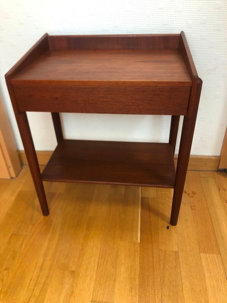 Teak bedside table Denmark 1950 soborg mobler n°148