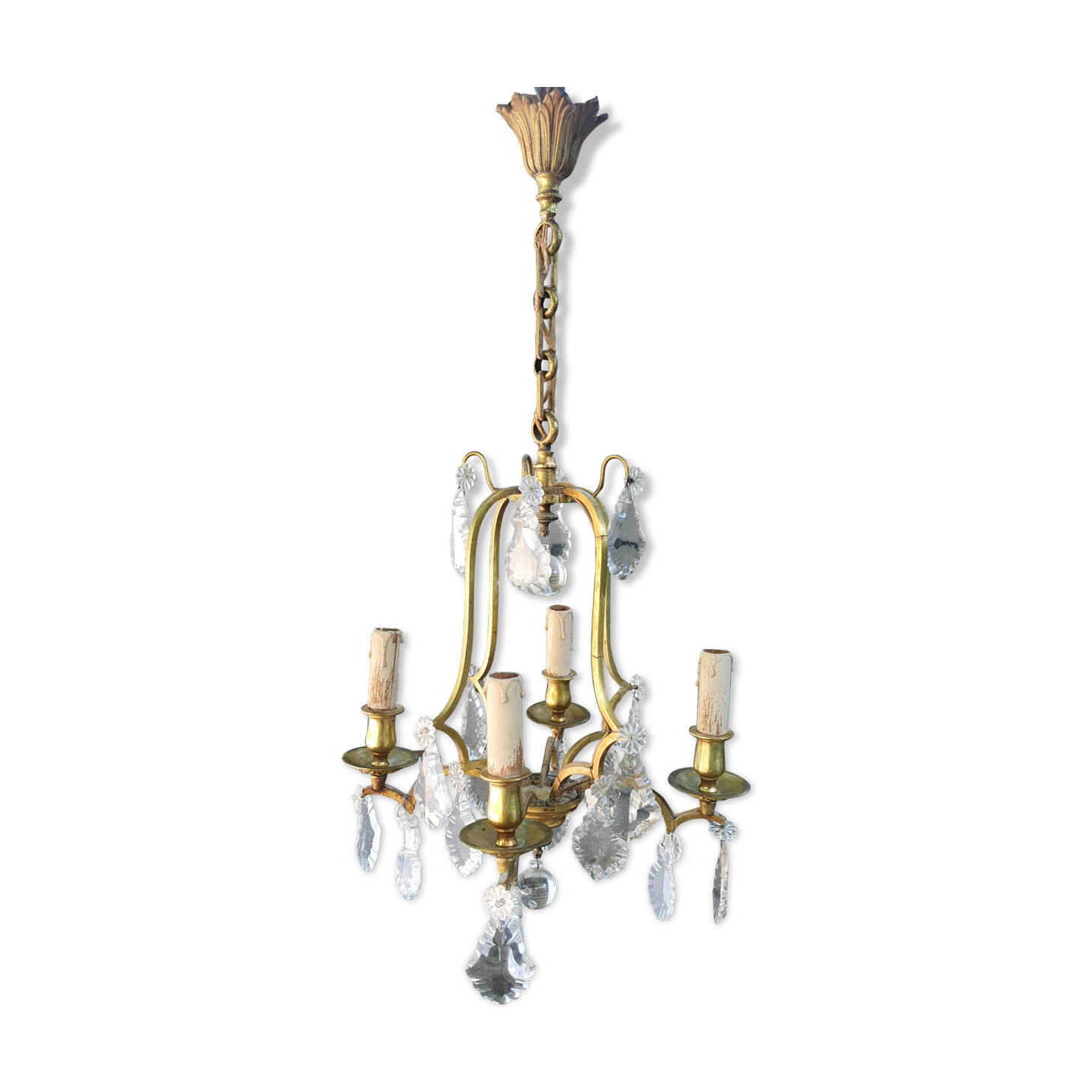Chandelier cage with Pampilles louis XV style