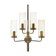 Brass wall light with five lights by Hans-Agne Jakobsson