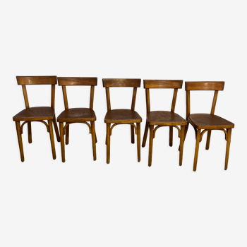 5 chaises bistrot Baumann