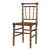 Antique American Faux Bamboo Side Chair. 1880s