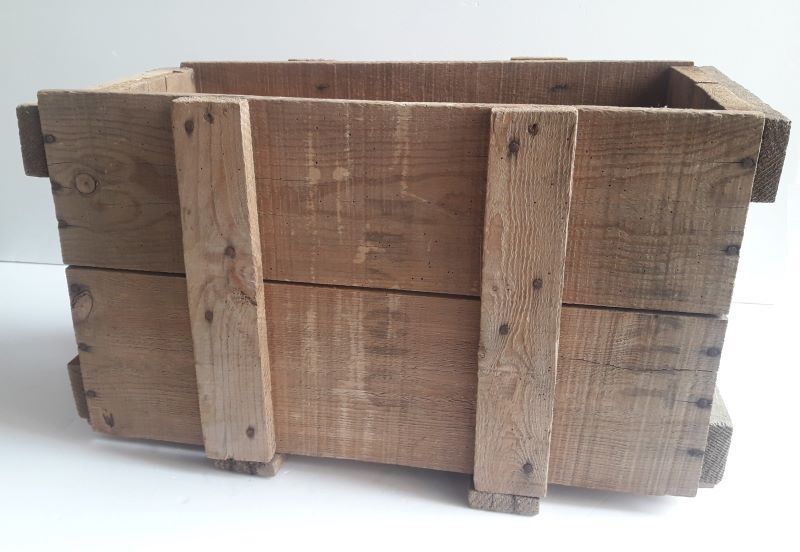 Transport case L58xD30,5xH34cm wood storage