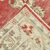 Red & Beige Oriental Vintage Rug 130x257Cm SK 22857