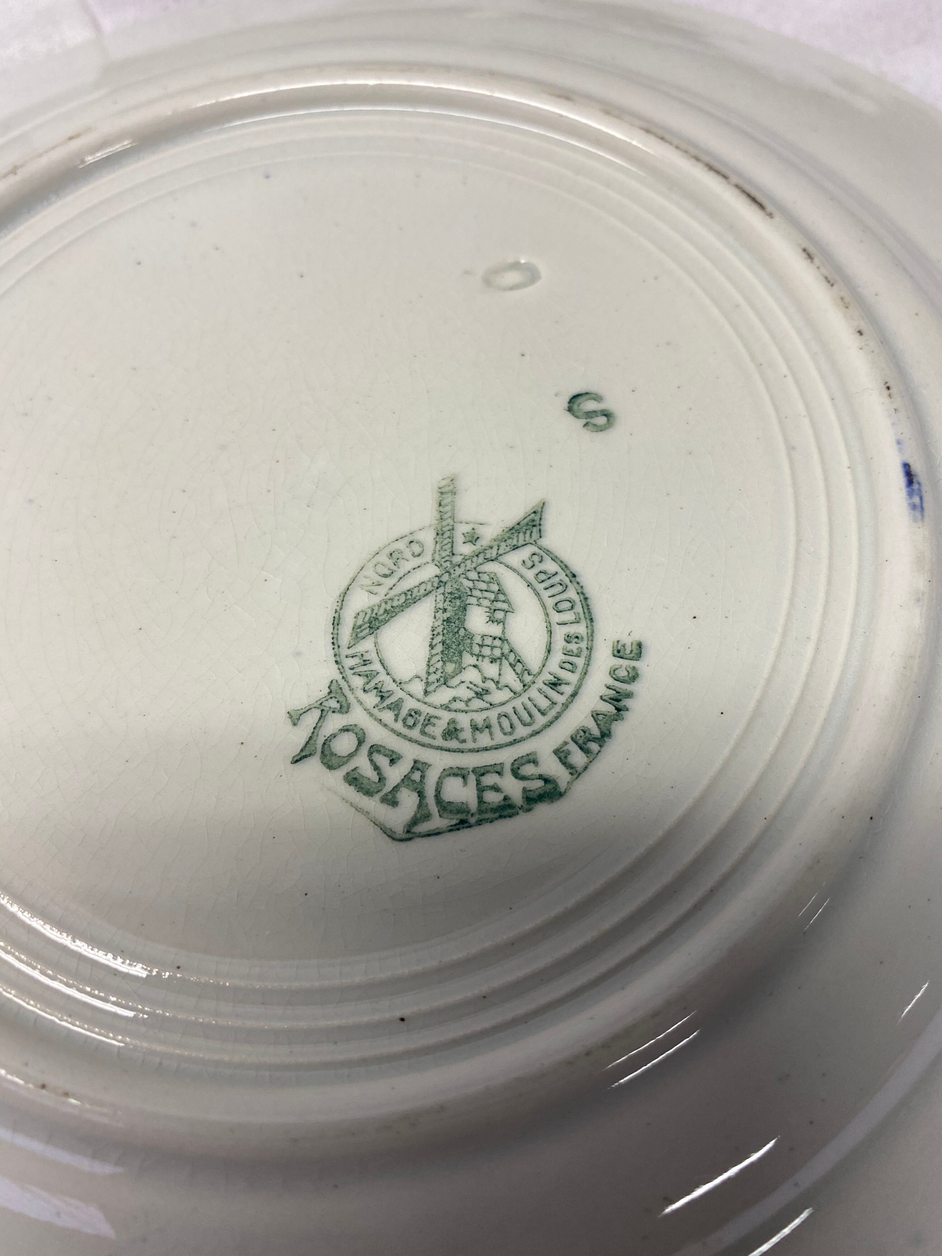 Set of 7 plates Moulin des Wolves