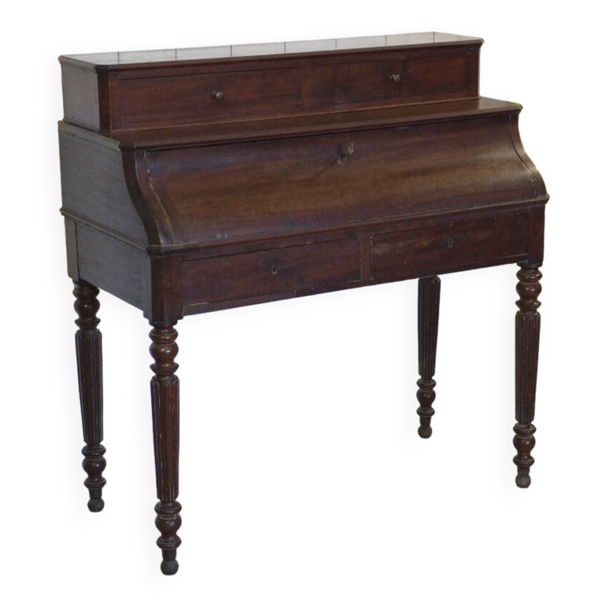 Louis Philippe style mahogany stepped desk, 19th century