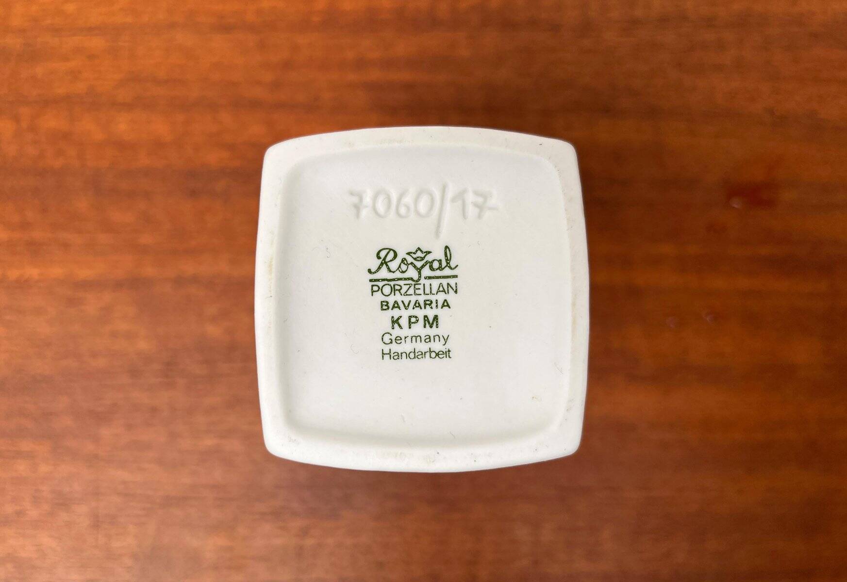 Vintage German vase in white porcelain by KPM Royal Porcelain, 1970s.