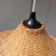 Vintage wicker hanging lamp