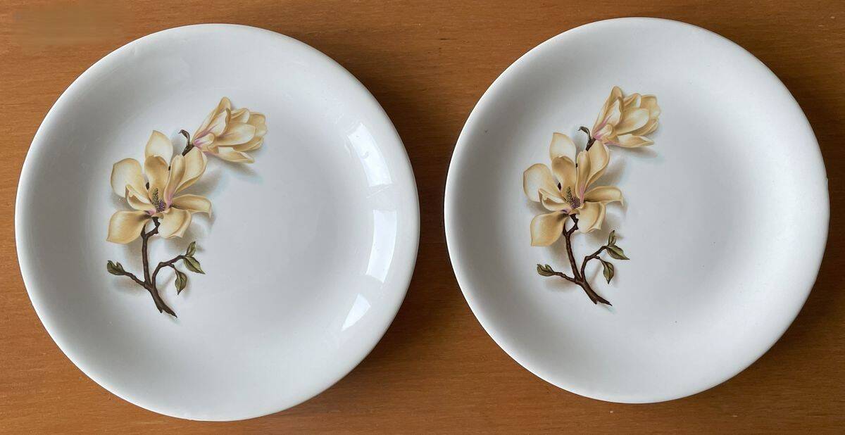 Antique cake service in Saint-Amand earthenware (Nord)