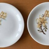 Antique cake service in Saint-Amand earthenware (Nord)