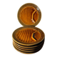 Vintage asparagus plates – Sarreguemines, Barbotine