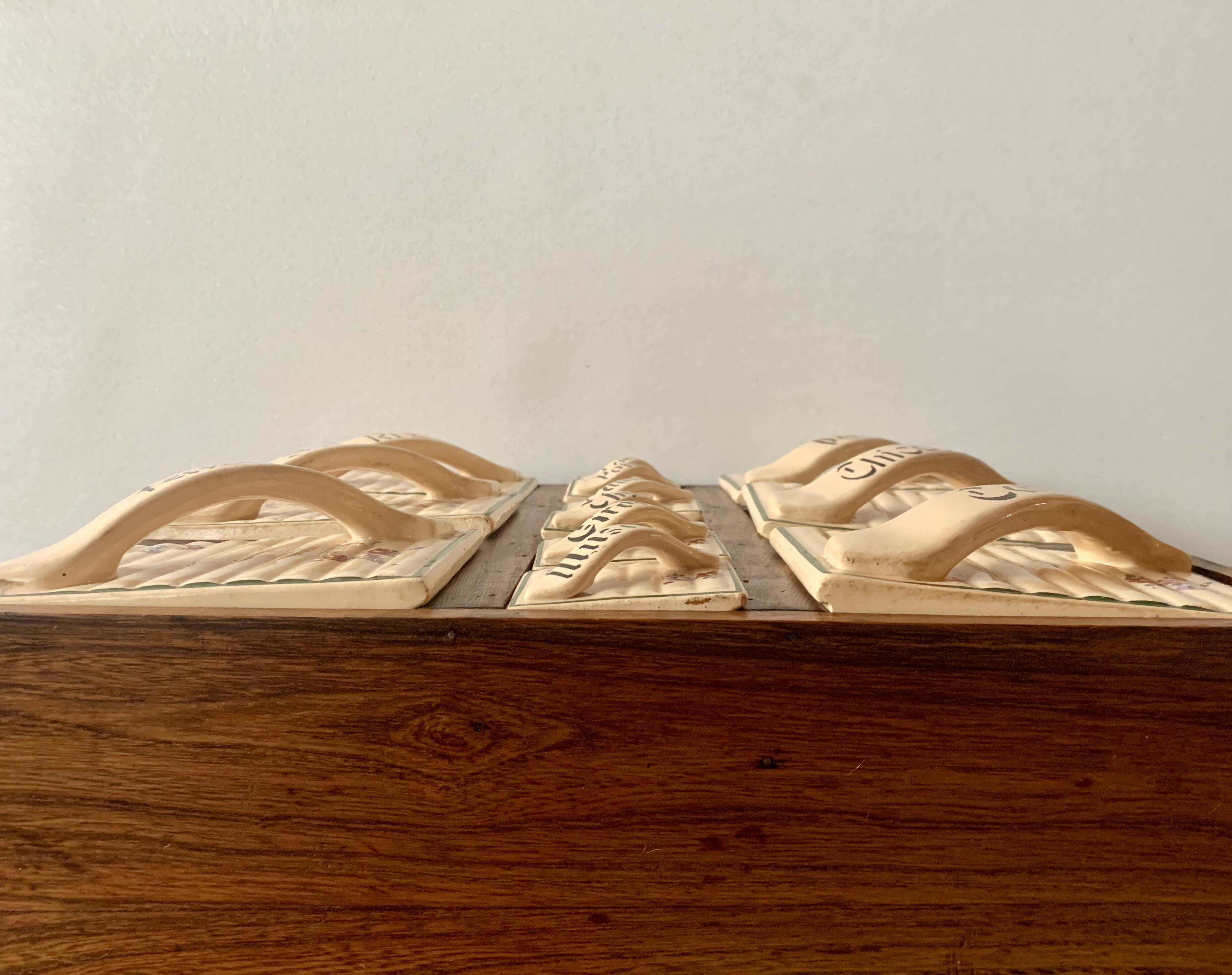 Art Deco wall spice rack