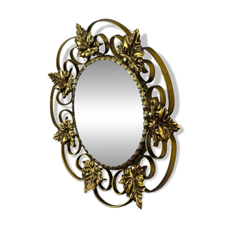 Vintage "gold" sunburst mirror